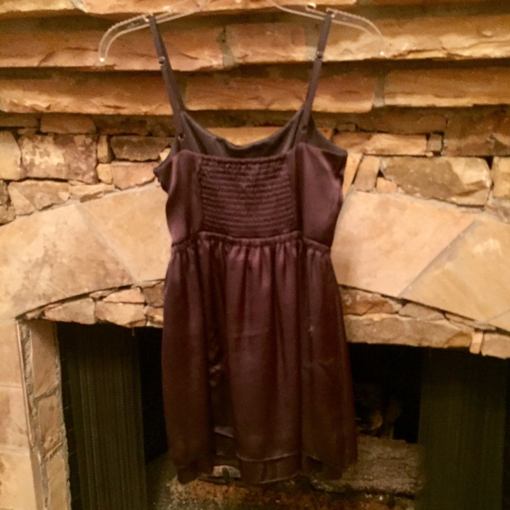 Fun2Fun Ruffled Bodice Graphite Grey Mini Dress - Picture 2 of 2